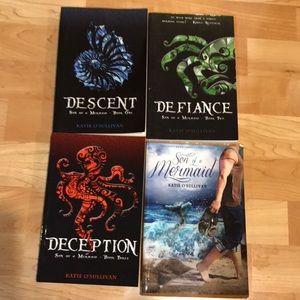 Katie O’Sullivan Deception son of a mermaid books 1, 2,3 Signed by author